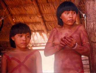 Two Yanomami Girls - Thumb